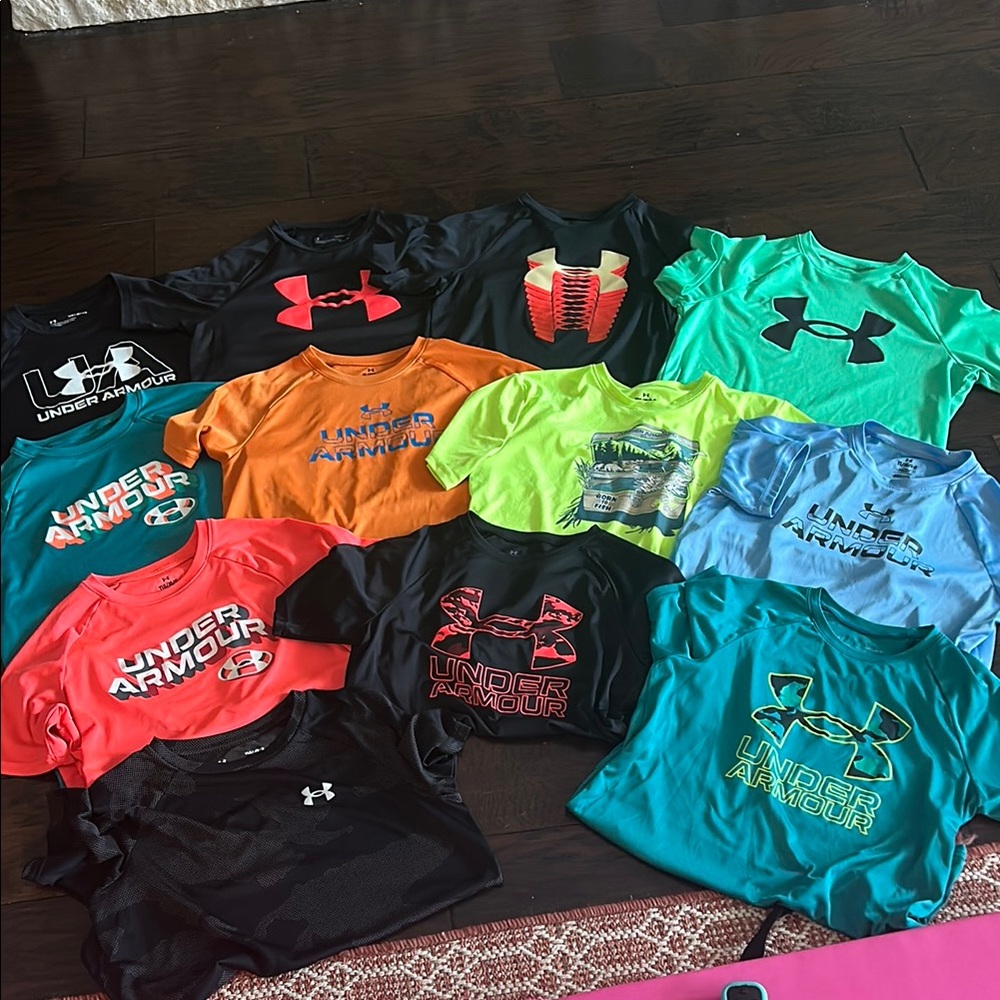 Under Armour Boys Polyester Tops - Vibrant Mix